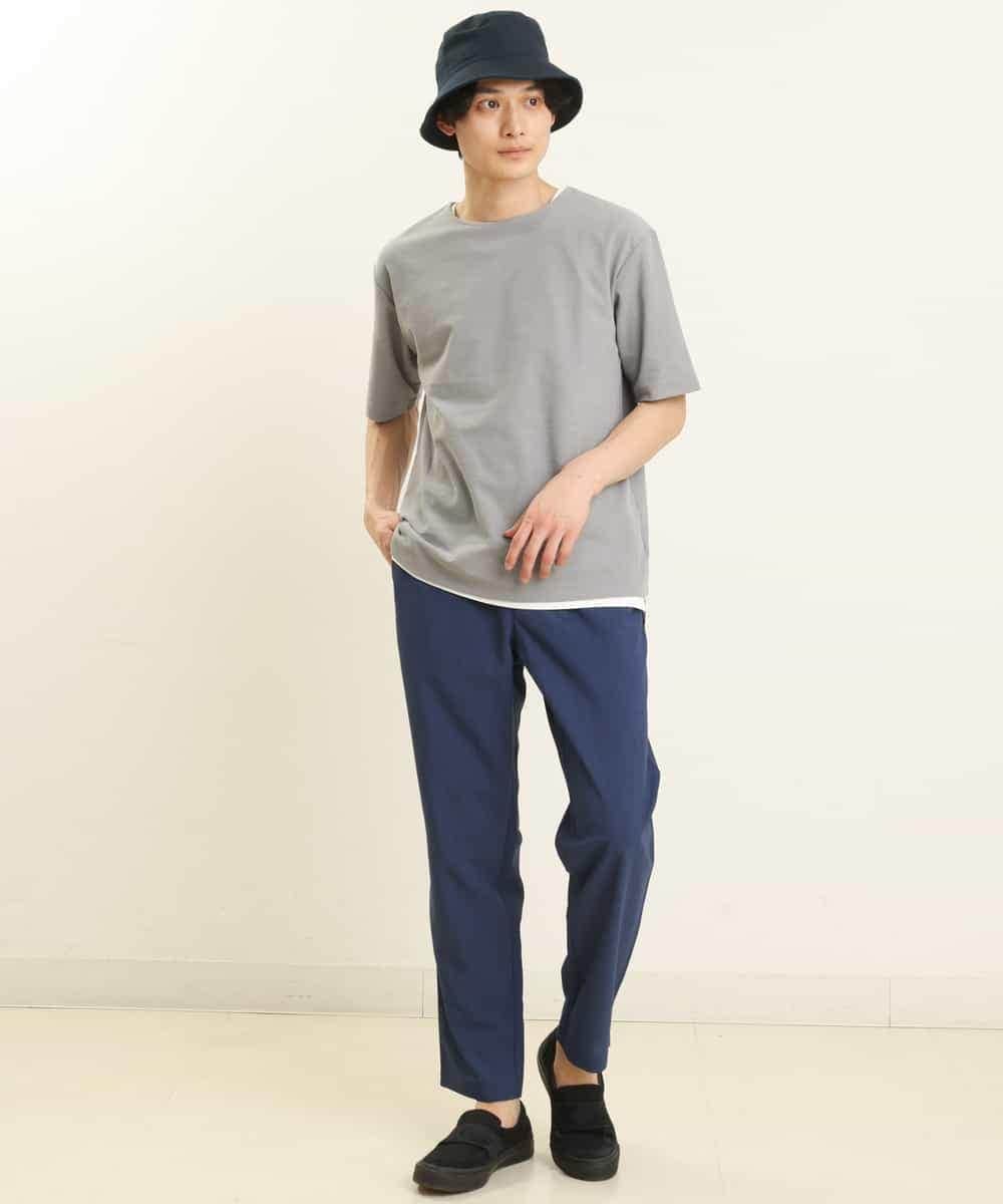 KHKGP35039 a.v.v MEN(アー・ヴェ・ヴェ) 【S-XXL/2SET】サカリバレイヤードカットソー ライトグレー