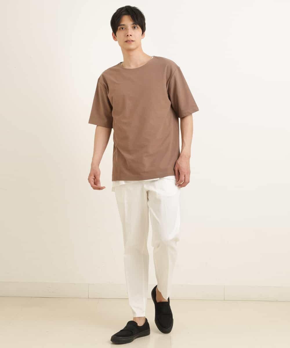 KHKGP35039 a.v.v MEN(アー・ヴェ・ヴェ) 【S-XXL/2SET】サカリバレイヤードカットソー ライトグレー