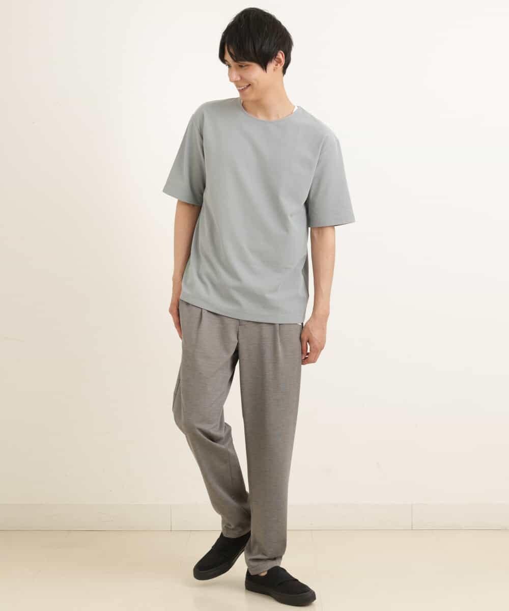 KHKGP35039 a.v.v MEN(アー・ヴェ・ヴェ) 【S-XXL/2SET】サカリバレイヤードカットソー ライトグレー