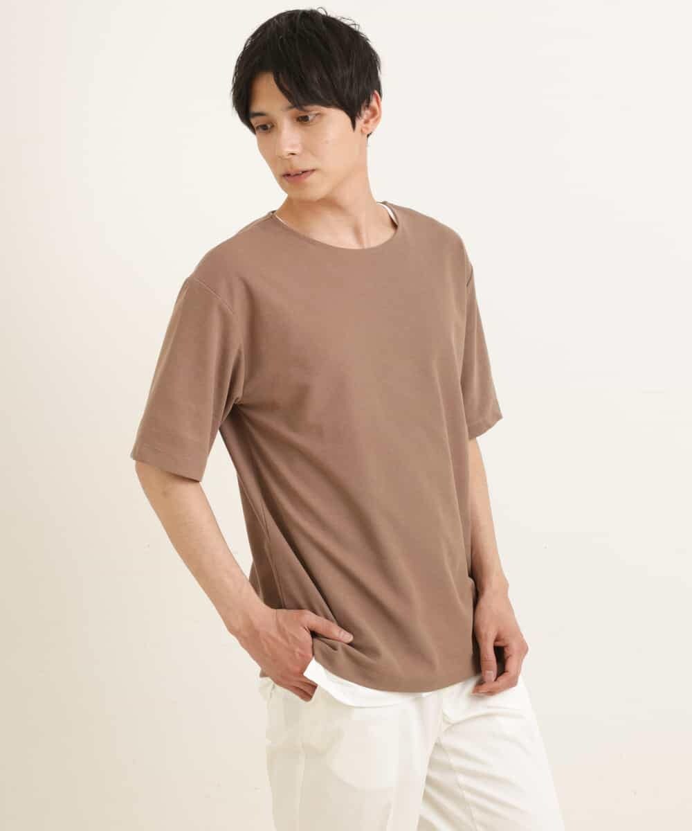 KHKGP35039 a.v.v MEN(アー・ヴェ・ヴェ) 【S-XXL/2SET】サカリバレイヤードカットソー ライトグレー