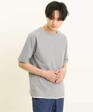 KHKGP35039 a.v.v MEN(アー・ヴェ・ヴェ) 【S-XXL/2SET】サカリバレイヤードカットソー ライトグレー