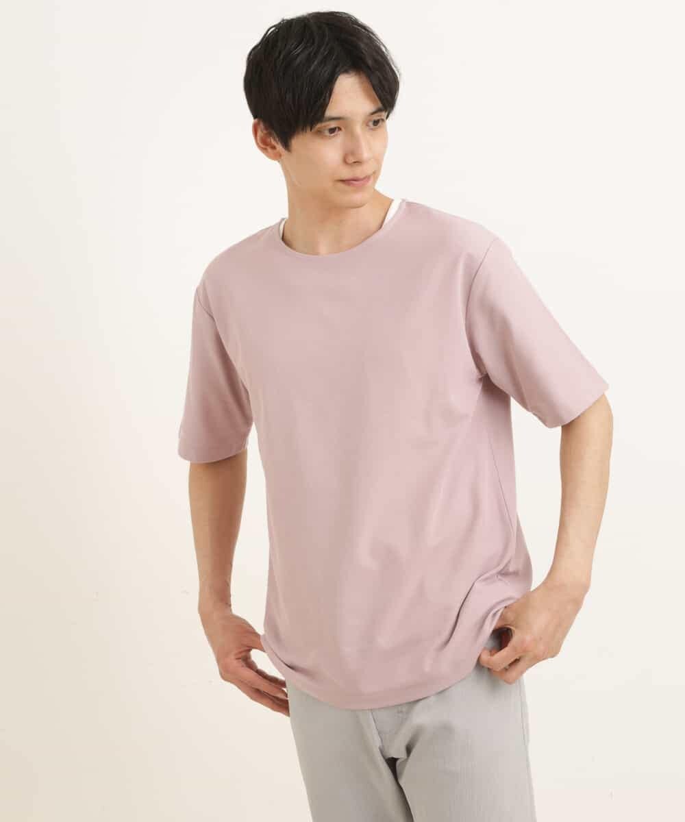 KHKGP35039 a.v.v MEN(アー・ヴェ・ヴェ) 【S-XXL/2SET】サカリバレイヤードカットソー ライトグレー