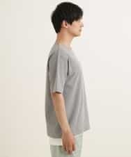 KHKGP35039 a.v.v MEN(アー・ヴェ・ヴェ) 【S-XXL/2SET】サカリバレイヤードカットソー ライトグレー