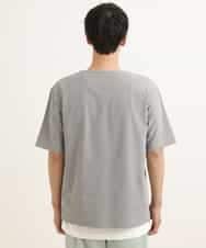 KHKGP35039 a.v.v MEN(アー・ヴェ・ヴェ) 【S-XXL/2SET】サカリバレイヤードカットソー ライトグレー