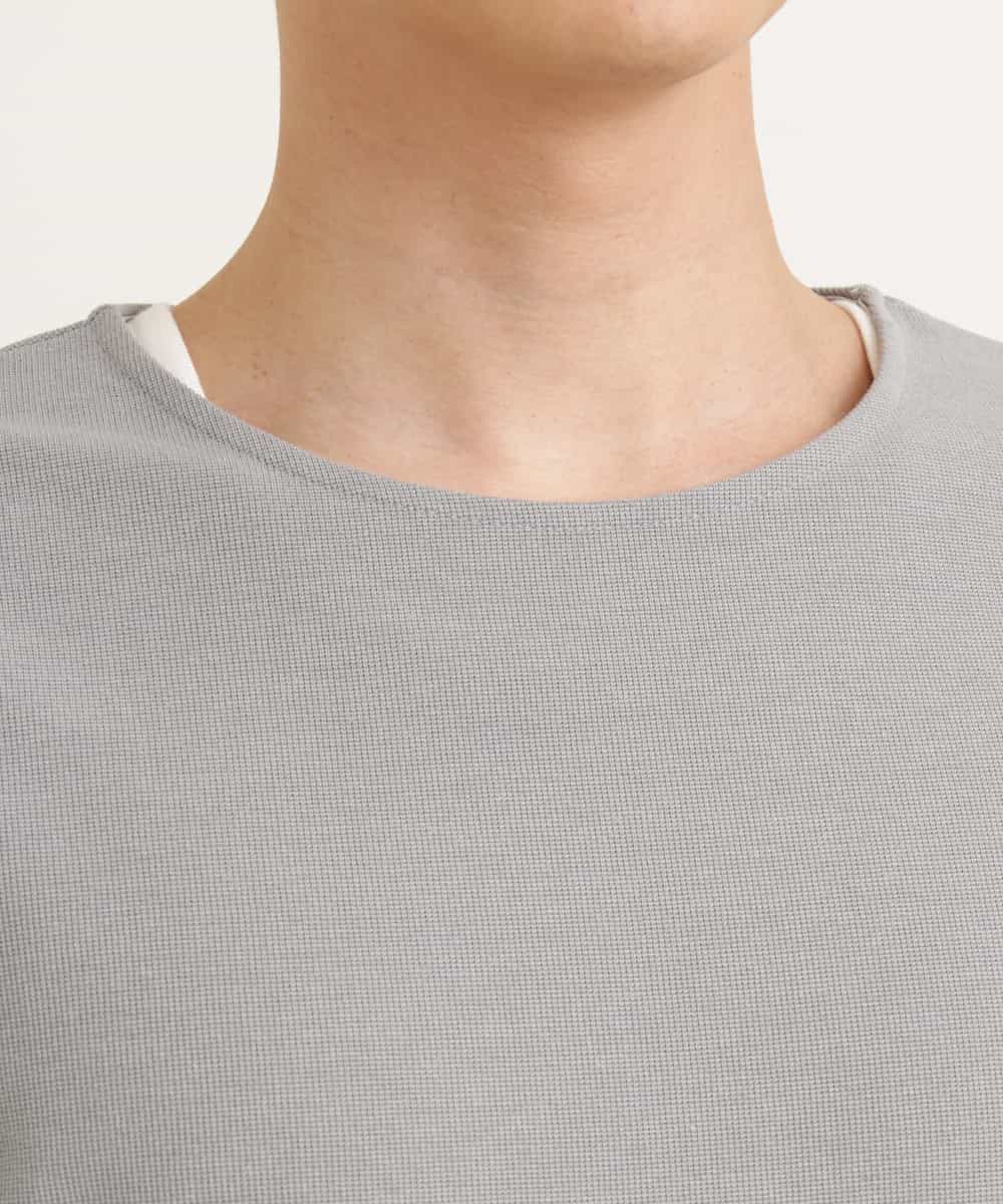 KHKGP35039 a.v.v MEN(アー・ヴェ・ヴェ) 【S-XXL/2SET】サカリバレイヤードカットソー ライトグレー