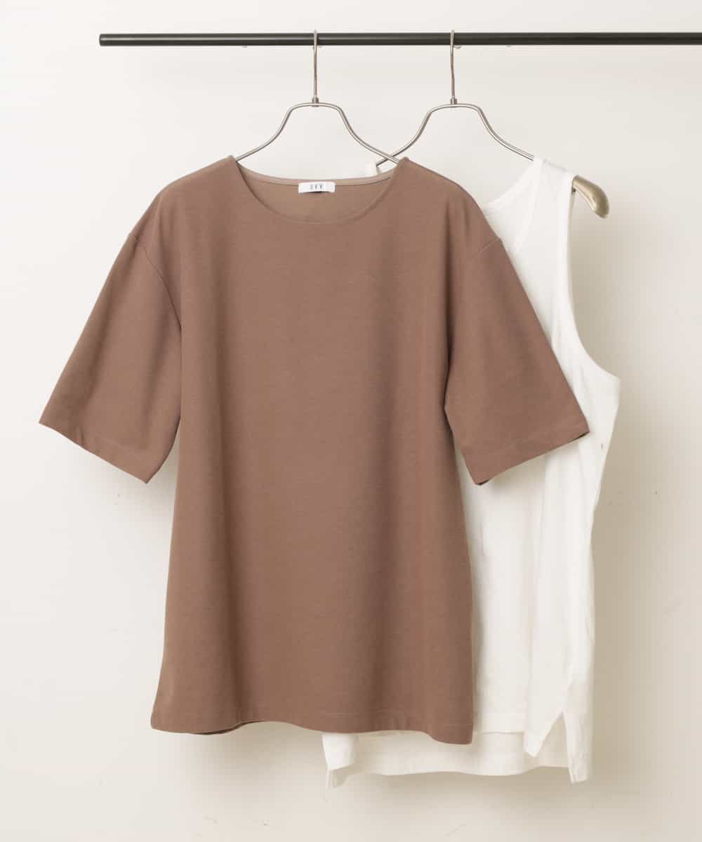 KHKGP35039 a.v.v MEN(アー・ヴェ・ヴェ) 【S-XXL/2SET】サカリバレイヤードカットソー ライトグレー