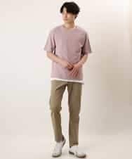 KHKGP35039 a.v.v MEN(アー・ヴェ・ヴェ) 【S-XXL/2SET】サカリバレイヤードカットソー ライトグレー