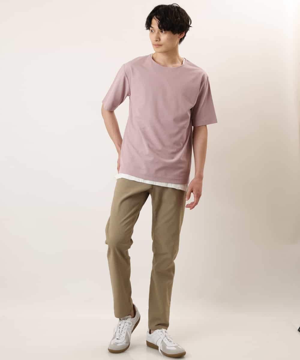 KHKGP35039 a.v.v MEN(アー・ヴェ・ヴェ) 【S-XXL/2SET】サカリバレイヤードカットソー ライトグレー