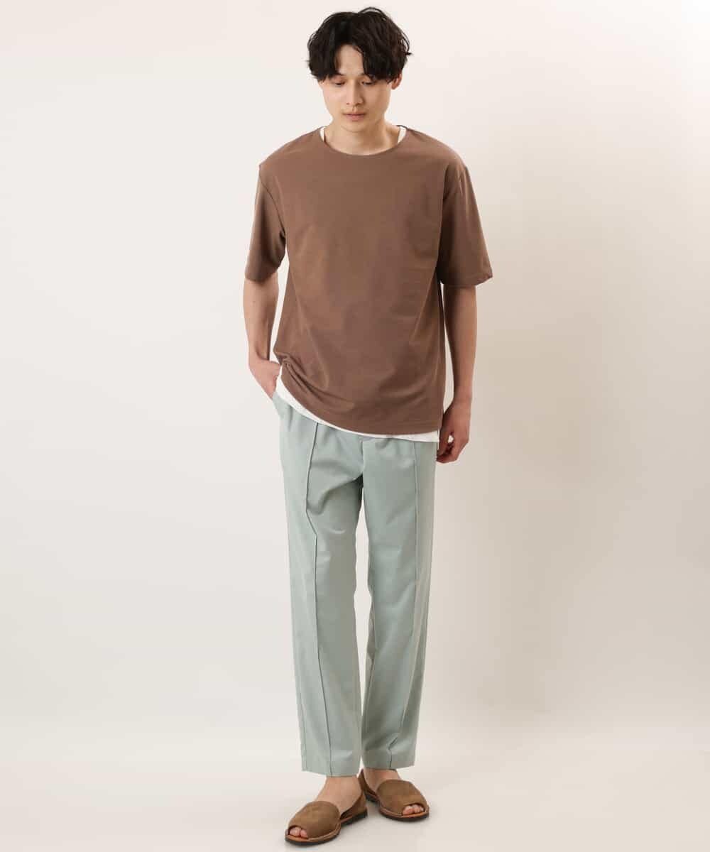 KHKGP35039 a.v.v MEN(アー・ヴェ・ヴェ) 【S-XXL/2SET】サカリバレイヤードカットソー ライトグレー