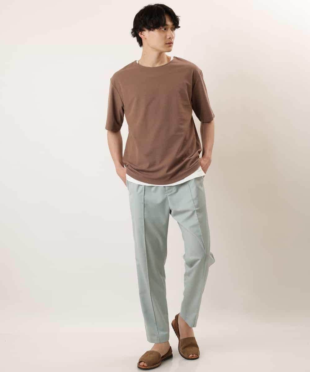 KHKGP35039 a.v.v MEN(アー・ヴェ・ヴェ) 【S-XXL/2SET】サカリバレイヤードカットソー ライトグレー