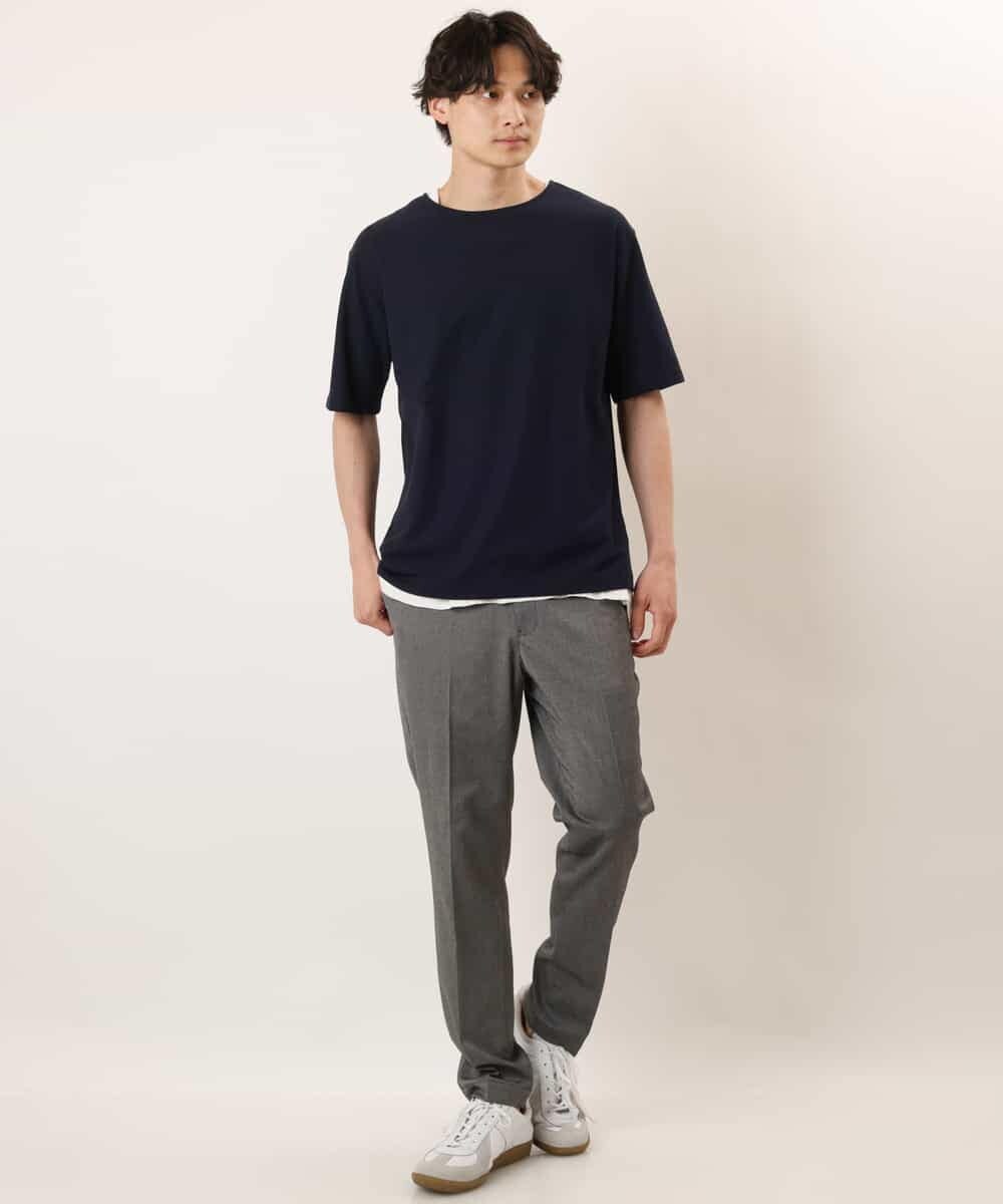 KHKGP35039 a.v.v MEN(アー・ヴェ・ヴェ) 【S-XXL/2SET】サカリバレイヤードカットソー ライトグレー