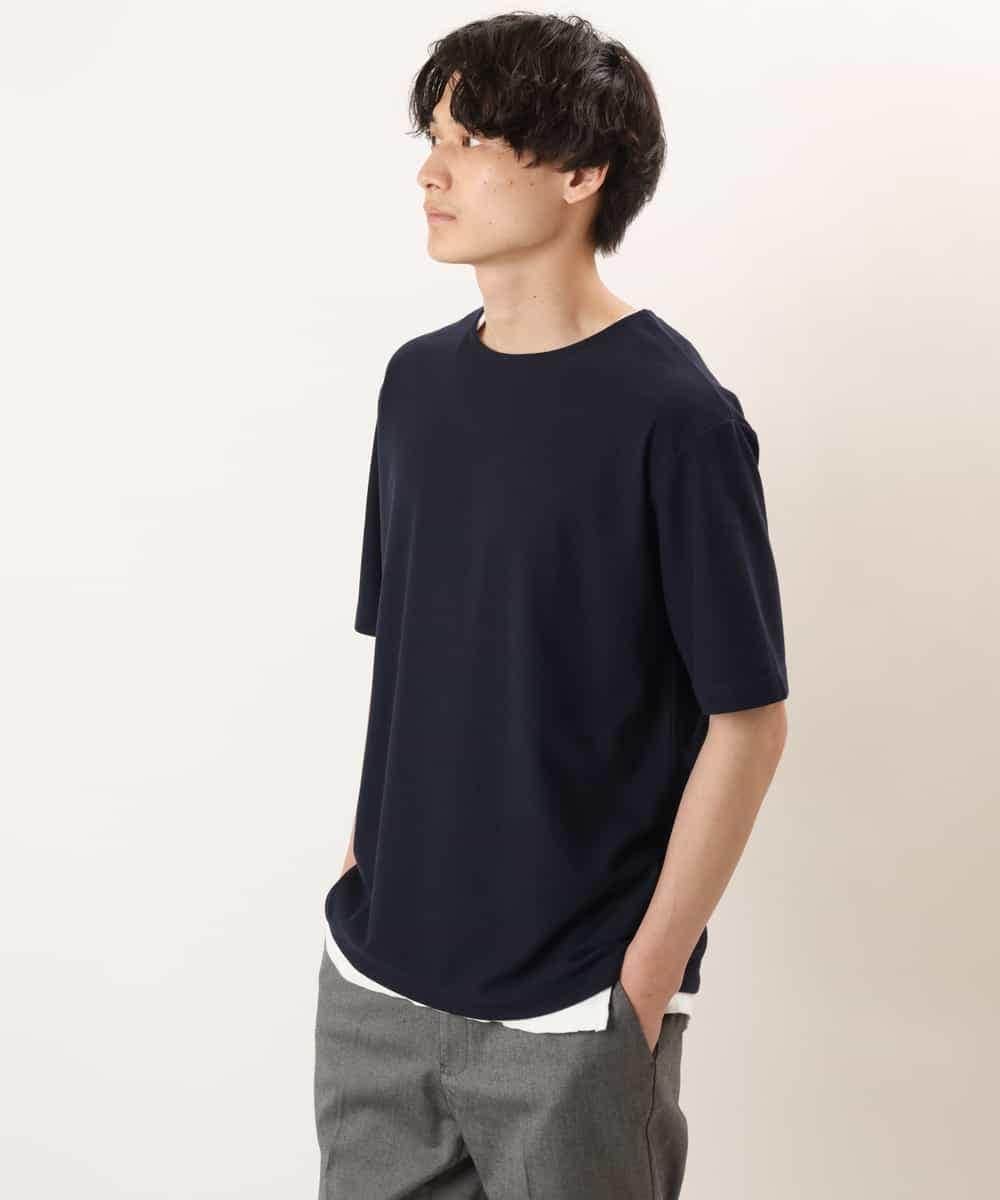 KHKGP35039 a.v.v MEN(アー・ヴェ・ヴェ) 【S-XXL/2SET】サカリバレイヤードカットソー ライトグレー