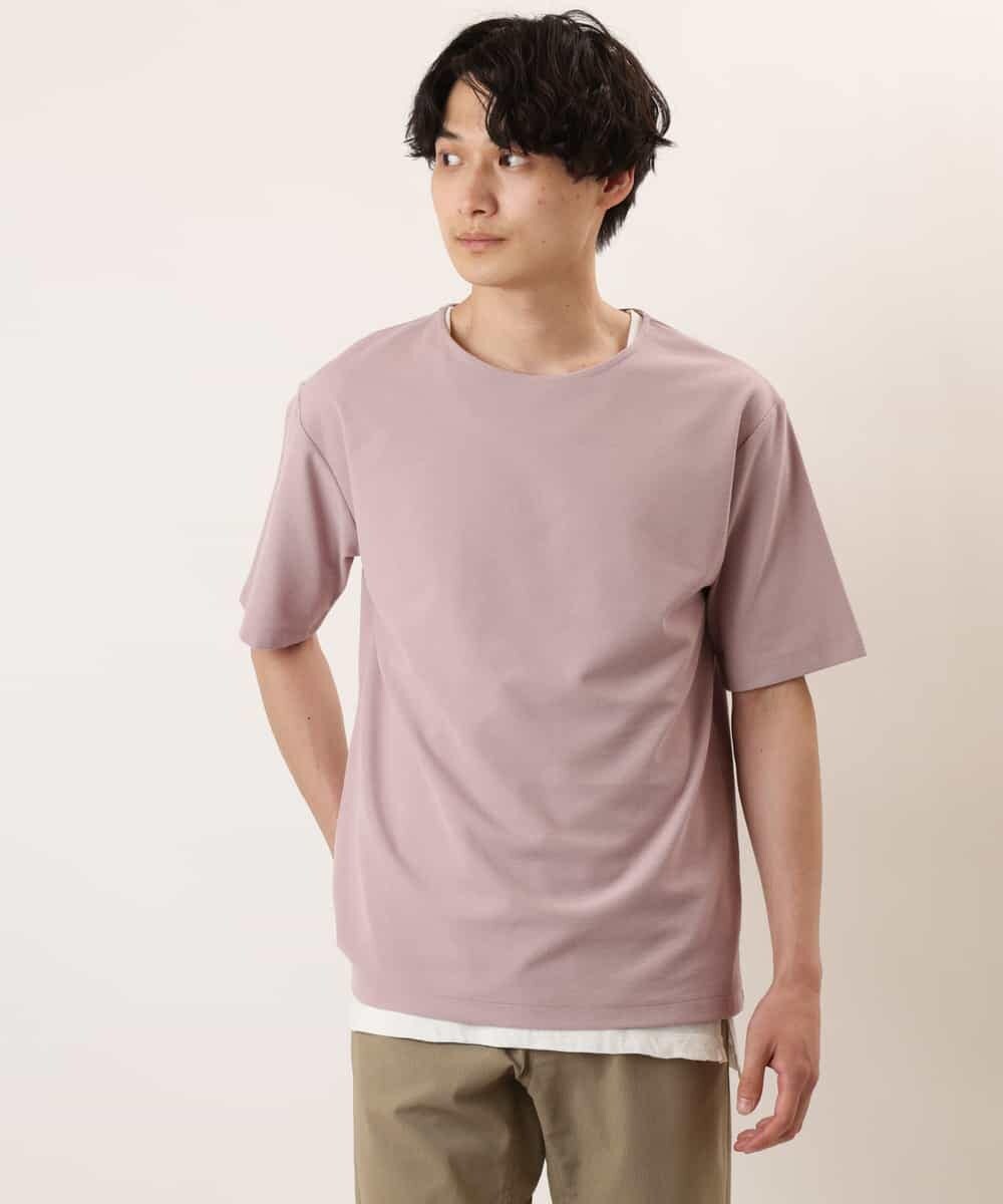 KHKGP35039 a.v.v MEN(アー・ヴェ・ヴェ) 【S-XXL/2SET】サカリバレイヤードカットソー ライトグレー
