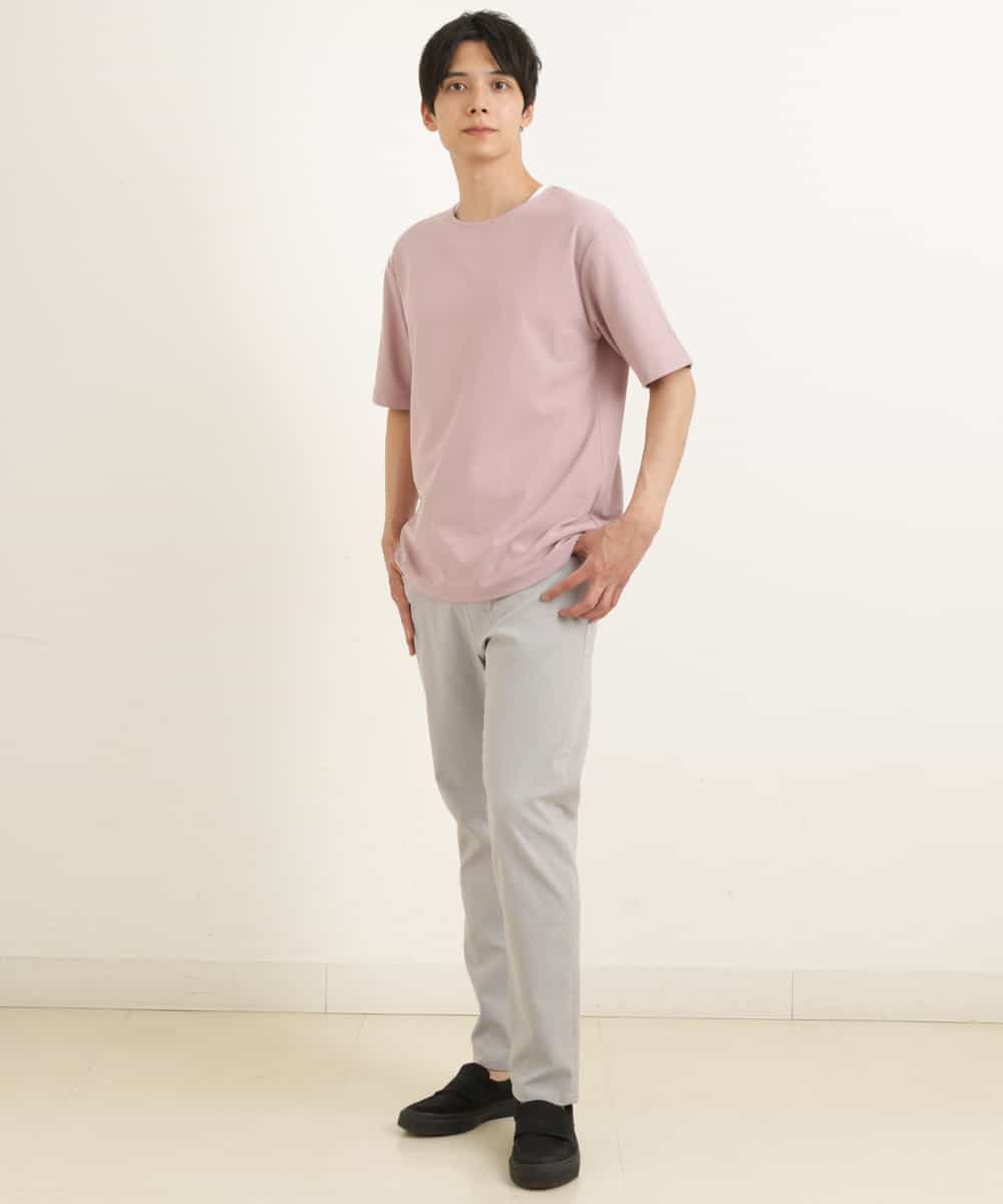 KHKGP35039 a.v.v MEN(アー・ヴェ・ヴェ) 【S-XXL/2SET】サカリバレイヤードカットソー ライトグレー
