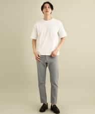 KHKGP40029 a.v.v MEN(アー・ヴェ・ヴェ) 【S-XXL/多機能】シルケットスムースワイドシルエットカットソー ブルー