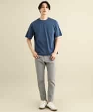 KHKGP40029 a.v.v MEN(アー・ヴェ・ヴェ) 【S-XXL/多機能】シルケットスムースワイドシルエットカットソー ブルー