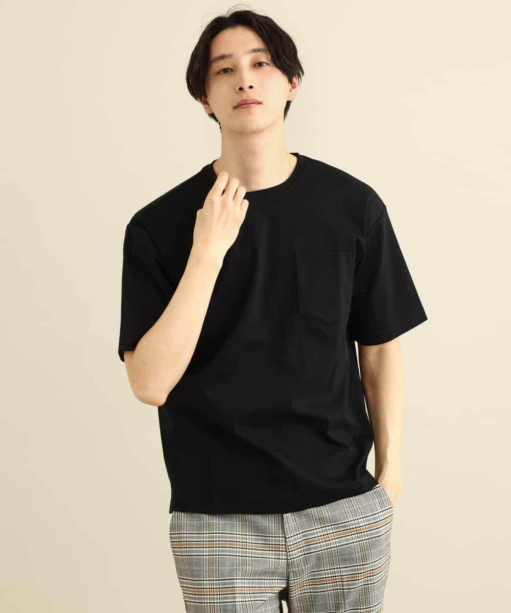KHKGP40029 a.v.v MEN(アー・ヴェ・ヴェ) 【S-XXL/多機能】シルケットスムースワイドシルエットカットソー ブルー