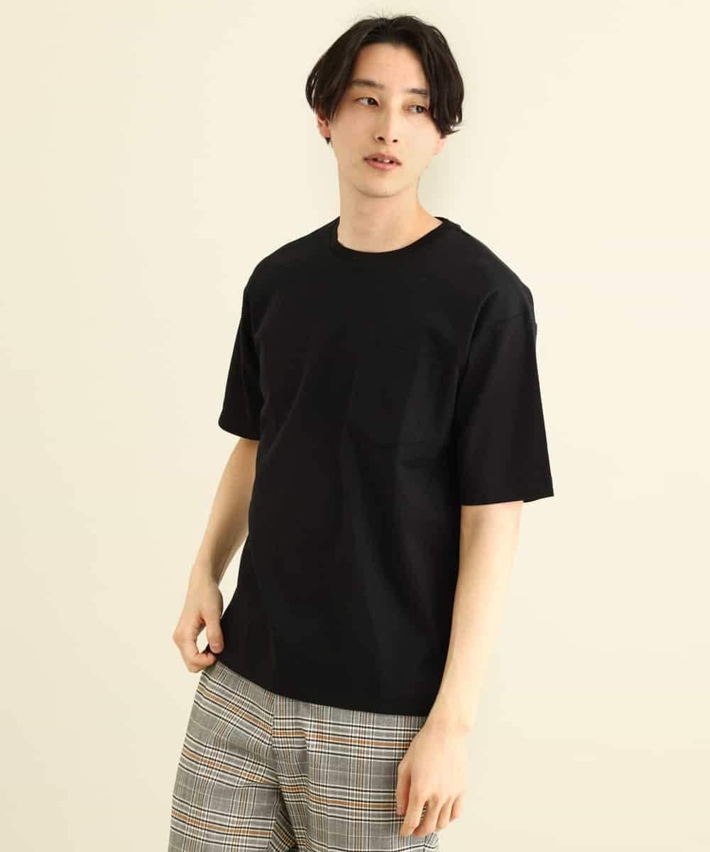 KHKGP40029 a.v.v MEN(アー・ヴェ・ヴェ) 【S-XXL/多機能】シルケットスムースワイドシルエットカットソー ブルー