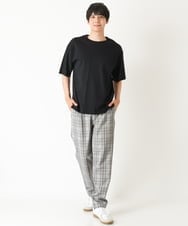 KHKGP40029 a.v.v MEN(アー・ヴェ・ヴェ) 【S-XXL/多機能】シルケットスムースワイドシルエットカットソー ブルー
