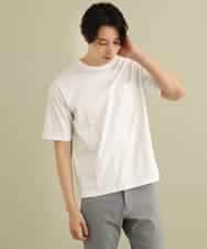 KHKGP40029 a.v.v MEN(アー・ヴェ・ヴェ) 【S-XXL/多機能】シルケットスムースワイドシルエットカットソー ブルー