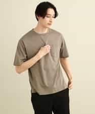 KHKGP40029 a.v.v MEN(アー・ヴェ・ヴェ) 【S-XXL/多機能】シルケットスムースワイドシルエットカットソー ブルー