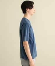 KHKGP40029 a.v.v MEN(アー・ヴェ・ヴェ) 【S-XXL/多機能】シルケットスムースワイドシルエットカットソー ブルー