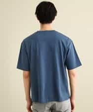 KHKGP40029 a.v.v MEN(アー・ヴェ・ヴェ) 【S-XXL/多機能】シルケットスムースワイドシルエットカットソー ブルー