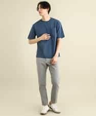 KHKGP40029 a.v.v MEN(アー・ヴェ・ヴェ) 【S-XXL/多機能】シルケットスムースワイドシルエットカットソー ブルー