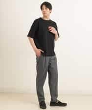 KHKGP40029 a.v.v MEN(アー・ヴェ・ヴェ) 【S-XXL/多機能】シルケットスムースワイドシルエットカットソー ブルー