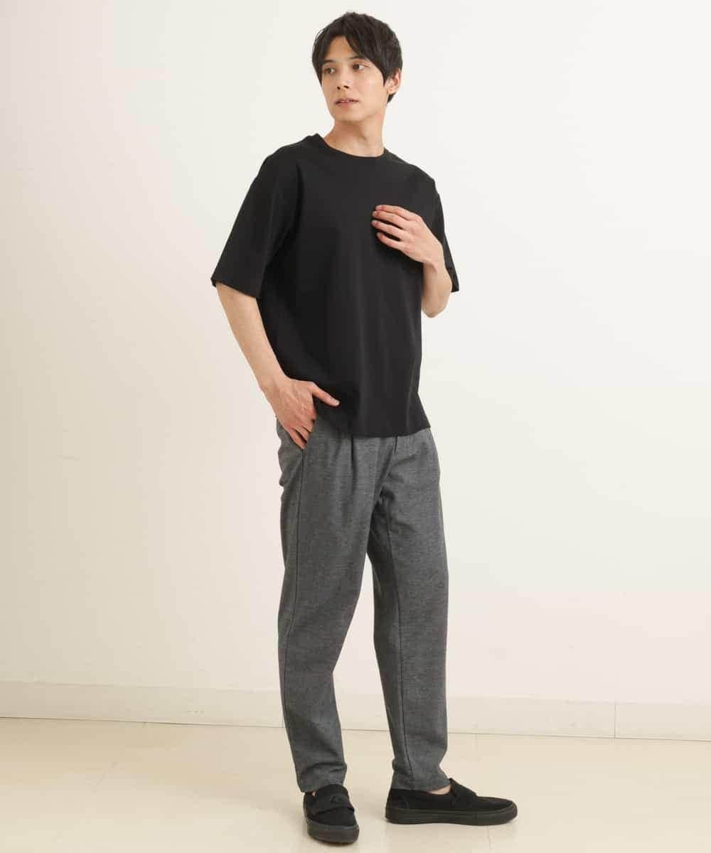 KHKGP40029 a.v.v MEN(アー・ヴェ・ヴェ) 【S-XXL/多機能】シルケットスムースワイドシルエットカットソー ブルー