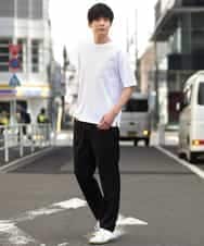KHKGP40029 a.v.v MEN(アー・ヴェ・ヴェ) 【S-XXL/多機能】シルケットスムースワイドシルエットカットソー ブルー
