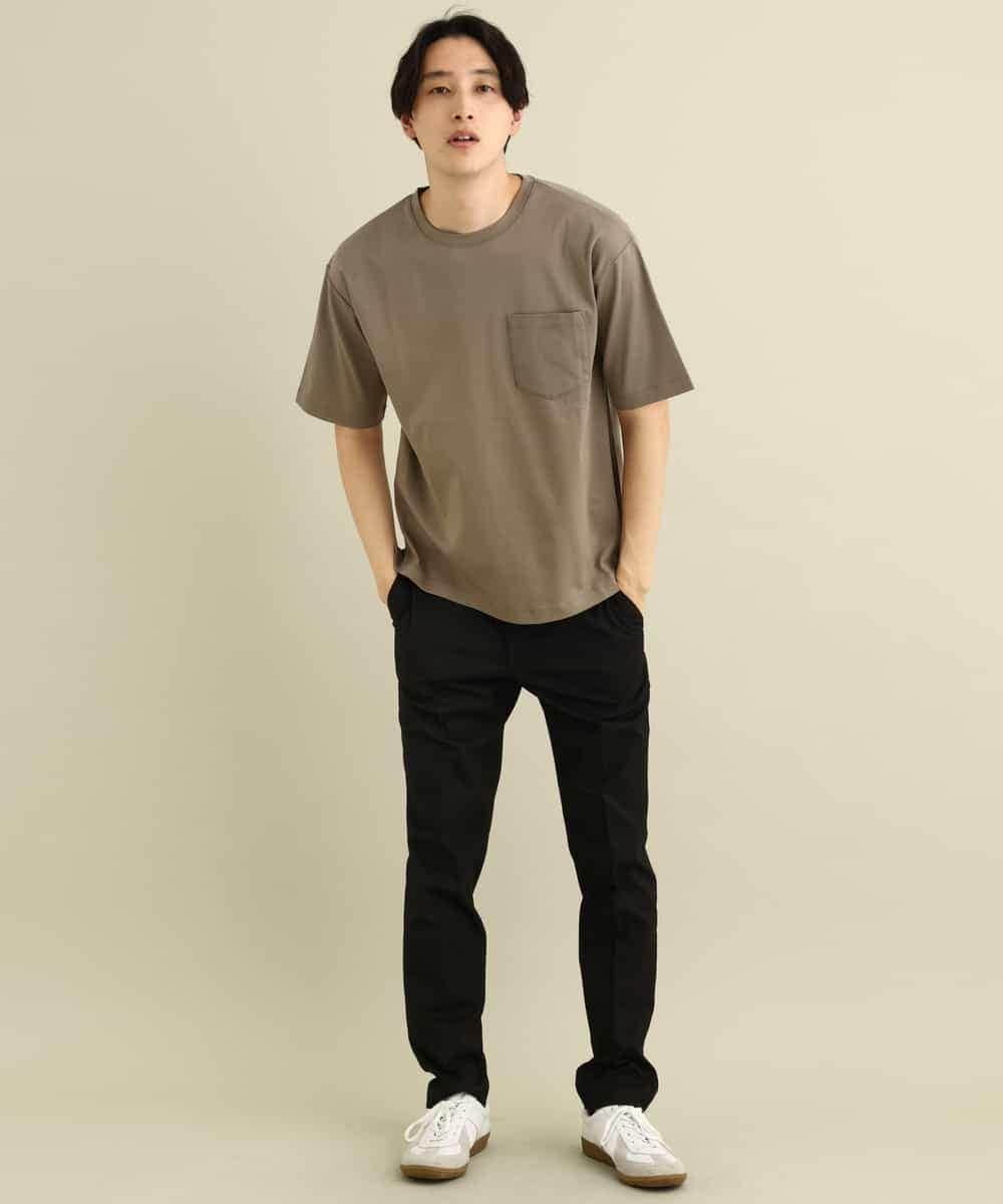KHKGP40029 a.v.v MEN(アー・ヴェ・ヴェ) 【S-XXL/多機能】シルケットスムースワイドシルエットカットソー ブルー
