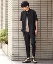 KHKGP40029 a.v.v MEN(アー・ヴェ・ヴェ) 【S-XXL/多機能】シルケットスムースワイドシルエットカットソー ブルー