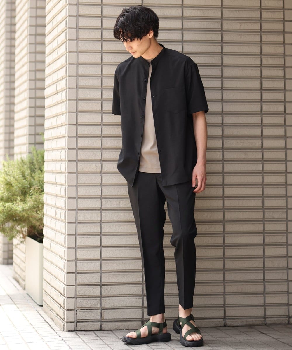 KHKGP40029 a.v.v MEN(アー・ヴェ・ヴェ) 【S-XXL/多機能】シルケットスムースワイドシルエットカットソー ブルー