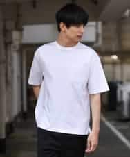 KHKGP40029 a.v.v MEN(アー・ヴェ・ヴェ) 【S-XXL/多機能】シルケットスムースワイドシルエットカットソー ブルー
