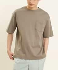 KHKGP40029 a.v.v MEN(アー・ヴェ・ヴェ) 【S-XXL/多機能】シルケットスムースワイドシルエットカットソー モカ