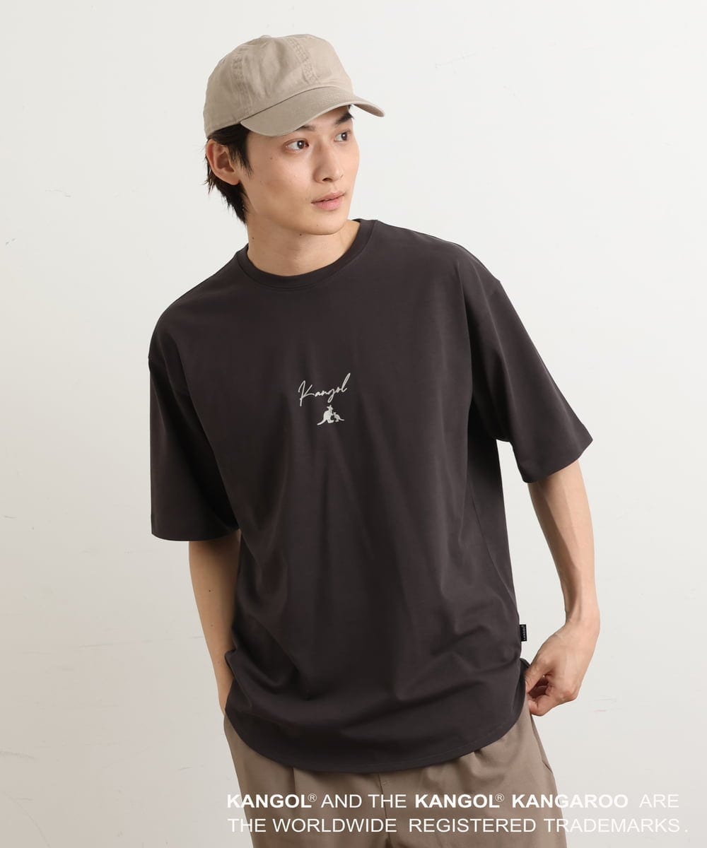 【コラボ/KANGOL】スクエアプリントTシャツ