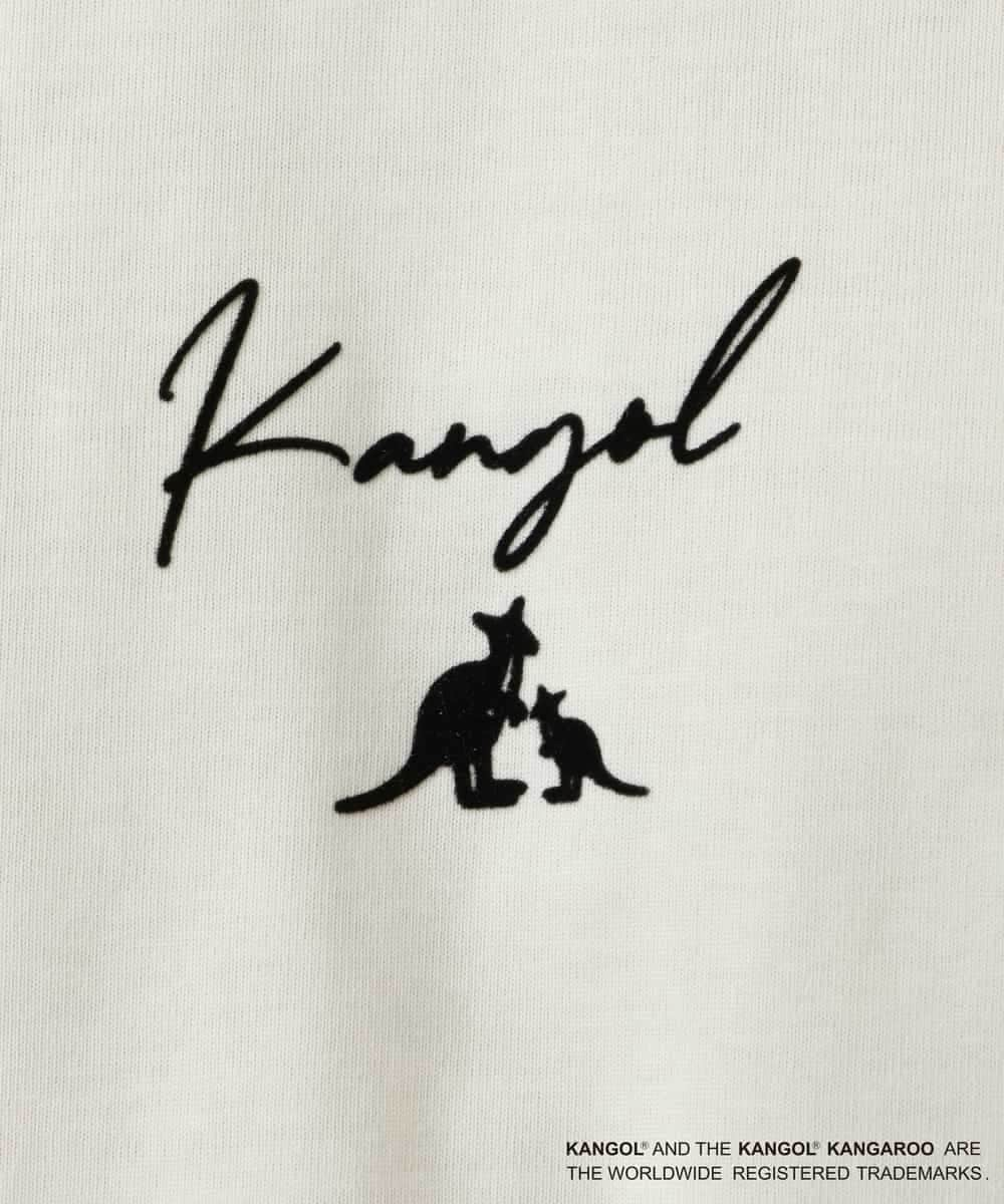 KHKGS15049 a.v.v MEN(アー・ヴェ・ヴェ) 【コラボ/KANGOL】スクエアプリントTシャツ ホワイト