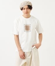 KHKGS25034 a.v.v MEN(アー・ヴェ・ヴェ) 【接触冷感】スクエアプリントTシャツ ラベンダー