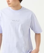 KHKGS29029 a.v.v MEN(アー・ヴェ・ヴェ) 【接触冷感/S-XXL】ミニロゴセミワイドTシャツ ラベンダー