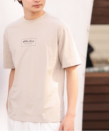 KHKGS29029  【接触冷感/S-XXL】ミニロゴセミワイドTシャツ