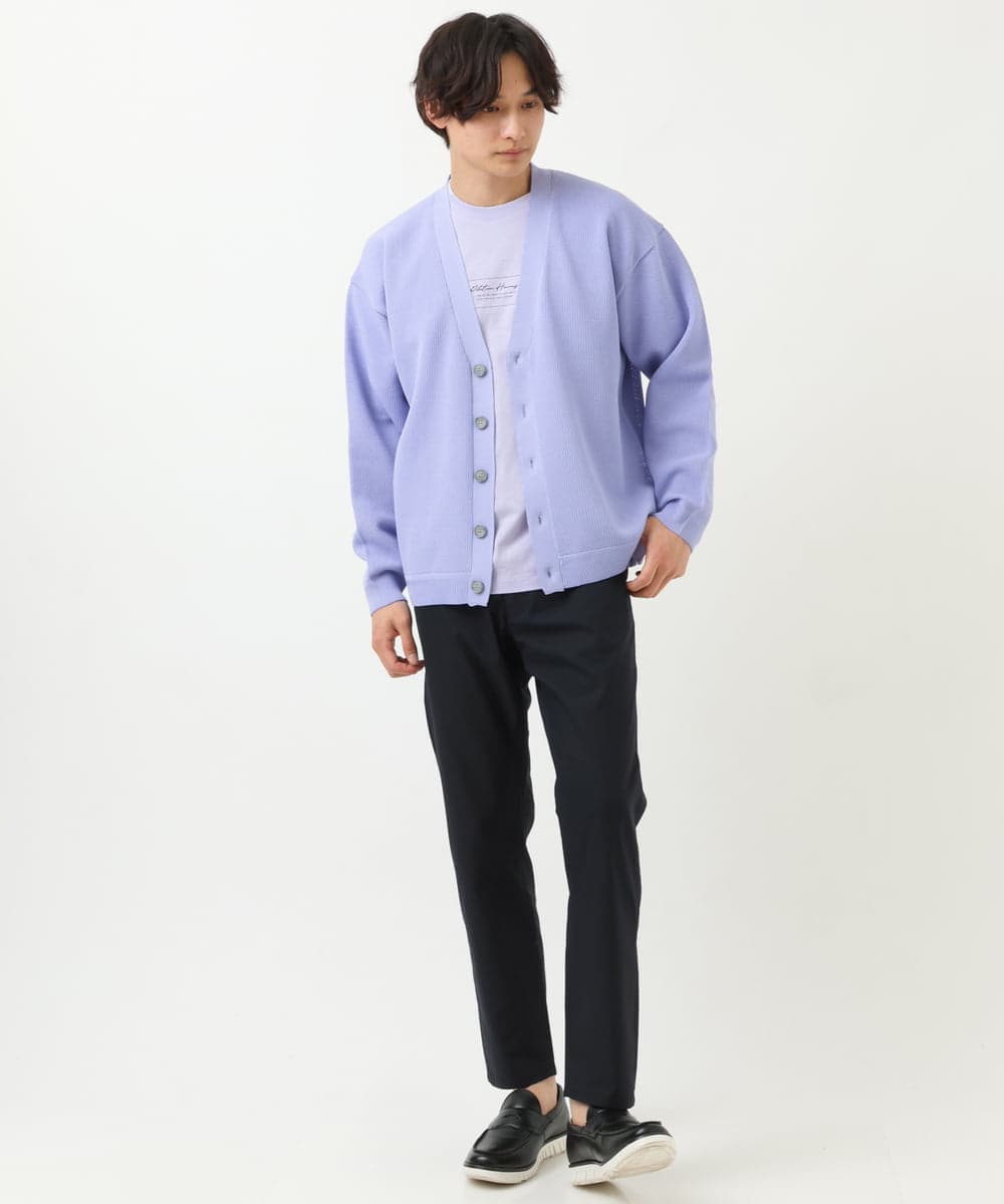 KHKGS29029 a.v.v MEN(アー・ヴェ・ヴェ) 【接触冷感/S-XXL】ミニロゴセミワイドTシャツ ホワイト