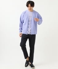 KHKGS29029 a.v.v MEN(アー・ヴェ・ヴェ) 【接触冷感/S-XXL】ミニロゴセミワイドTシャツ ホワイト