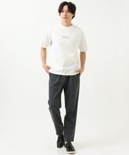 KHKGS29029 a.v.v MEN(アー・ヴェ・ヴェ) 【接触冷感/S-XXL】ミニロゴセミワイドTシャツ ホワイト