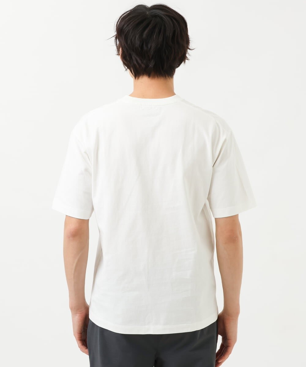 KHKGS29029 a.v.v MEN(アー・ヴェ・ヴェ) 【接触冷感/S-XXL】ミニロゴセミワイドTシャツ ホワイト