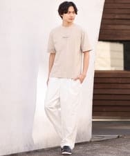 KHKGS29029 a.v.v MEN(アー・ヴェ・ヴェ) 【接触冷感/S-XXL】ミニロゴセミワイドTシャツ ホワイト