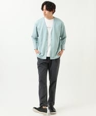 KHKGS29029 a.v.v MEN(アー・ヴェ・ヴェ) 【接触冷感/S-XXL】ミニロゴセミワイドTシャツ ホワイト