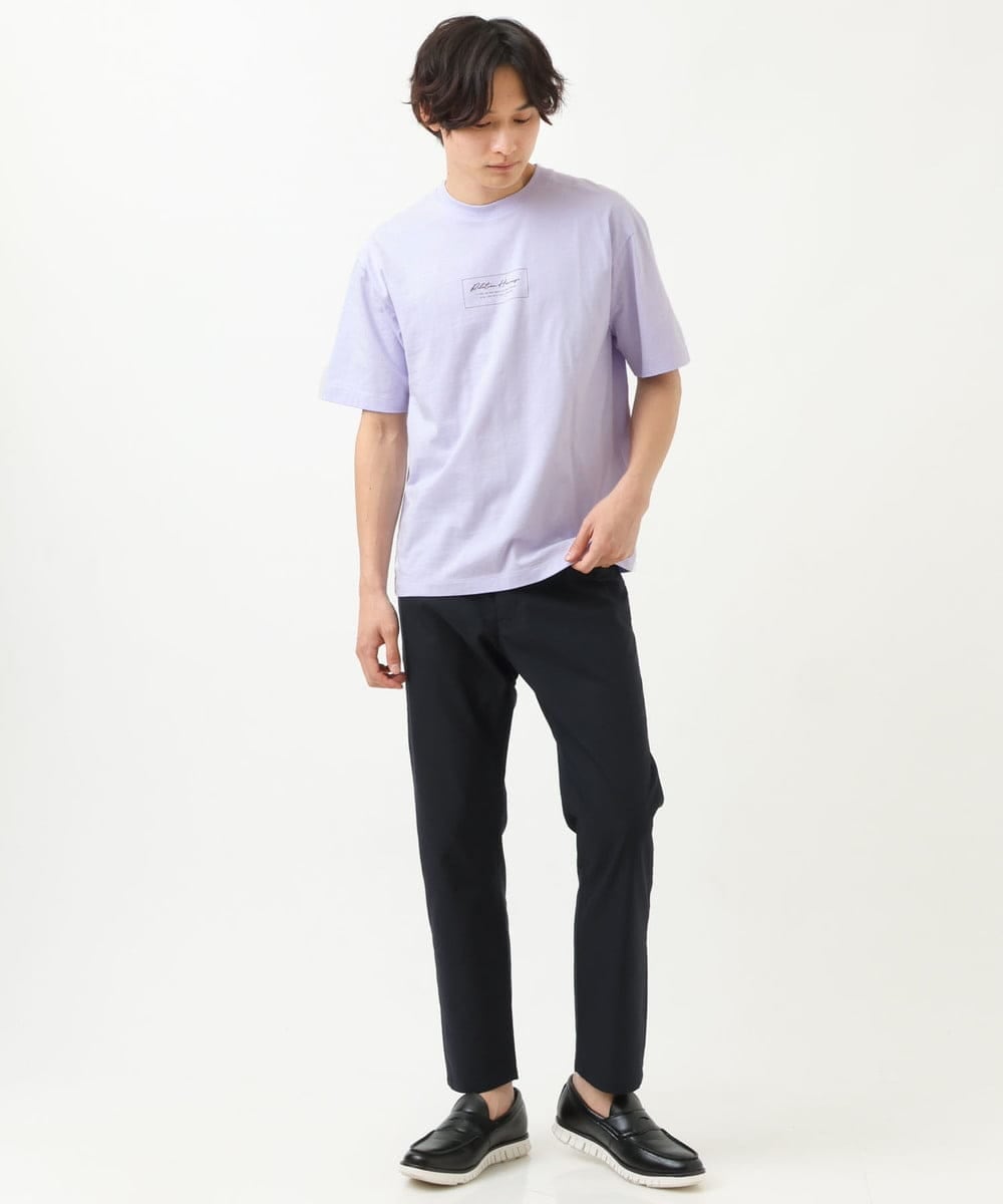 KHKGS29029 a.v.v MEN(アー・ヴェ・ヴェ) 【接触冷感/S-XXL】ミニロゴセミワイドTシャツ ホワイト