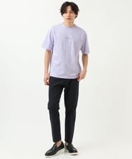 KHKGS29029 a.v.v MEN(アー・ヴェ・ヴェ) 【接触冷感/S-XXL】ミニロゴセミワイドTシャツ ホワイト