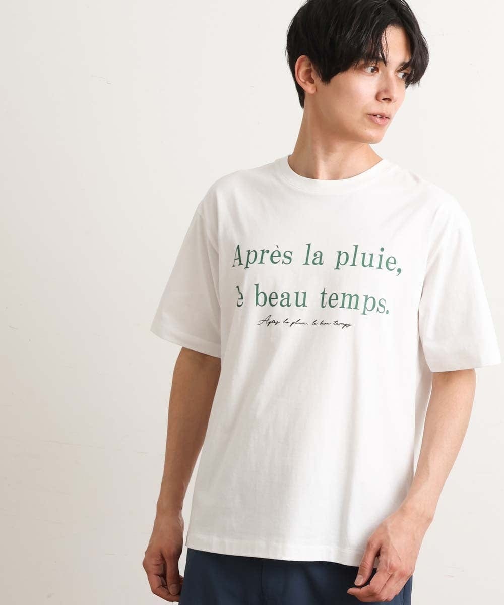 KHKGS30034 a.v.v MEN(アー・ヴェ・ヴェ) 【接触冷感】カラーロゴワイドTシャツ グリーン